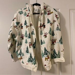 Disney Christmas zip up jacket 3X